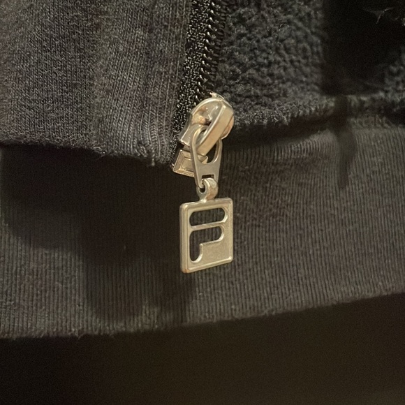 FILA hoodie black zippered - Picture 5 of 5